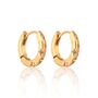 Cute Gold Glittering Cosmic Star Hoop Earrings, thumbnail 1 of 2