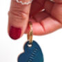 'Mum' Leather Heart Keyring, thumbnail 9 of 9