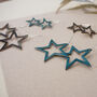 Leather Star Drop Earrings, thumbnail 11 of 12