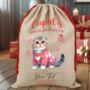 Personalised Valentine Cat Love Heart Sack, thumbnail 10 of 12