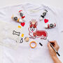 Royal Corgi Dog T Shirt Painting Craft Box, thumbnail 3 of 10