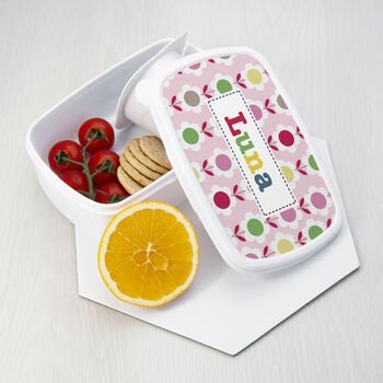 Personalised Girl's Patterned Lunch Box, 2 of 12
