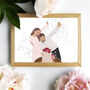 Custom Wedding Portrait Line Art Colour Block Gift, thumbnail 1 of 11