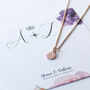 Rose Gold Plated Stamped Initial Necklace, thumbnail 5 of 12