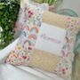 Rainbows And Buttercups Name Cushion, thumbnail 6 of 7