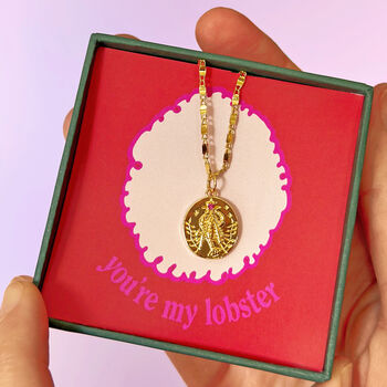 You're My Lobster 14k Gold Filled Necklace, 5 of 10