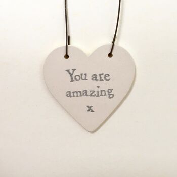 'You're Amazing X' Handmade Heart Card, 2 of 2