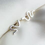 Sterling Silver Simple Snake Stud Earrings, thumbnail 3 of 5