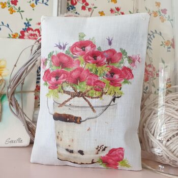 Anemone Flower Print Lavender Bag, 3 of 5