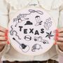 Texas X Maptote Embroidery Hoop Kit, thumbnail 4 of 5