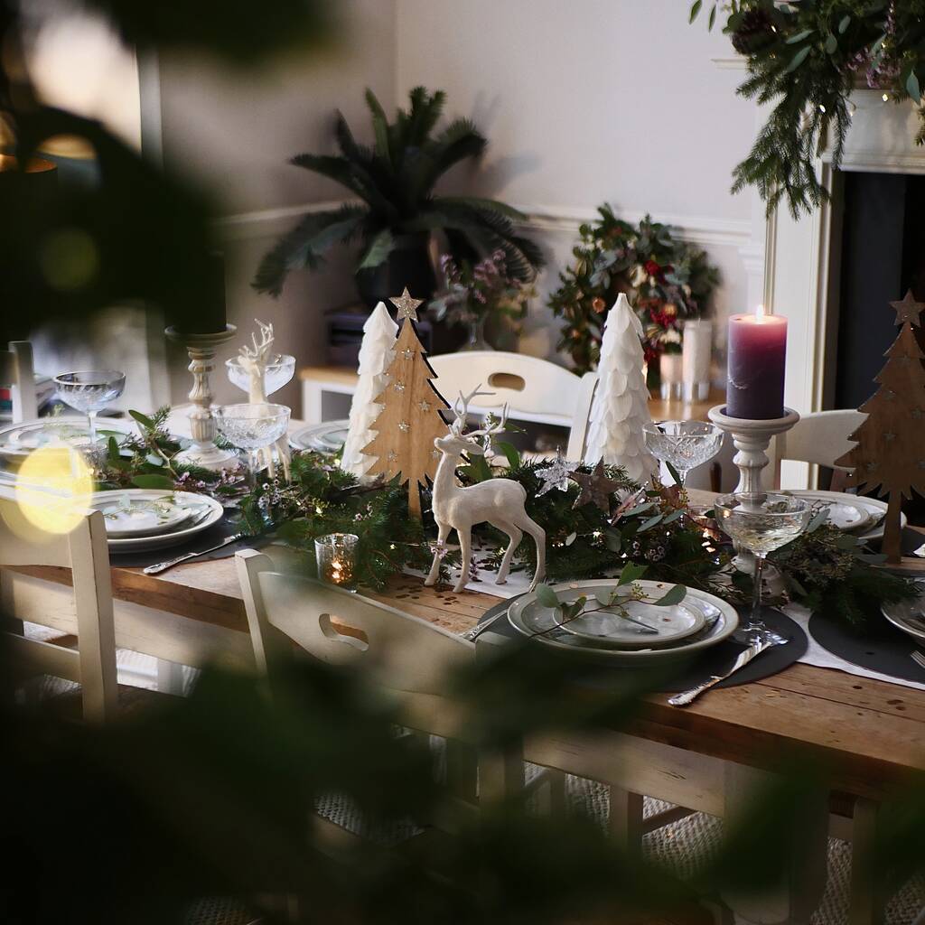 Elske Nordic Christmas Tablescape Table Decorations By Dress For Dinner