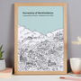 Personalised Hertfordshire Graduation Gift Print, thumbnail 5 of 9