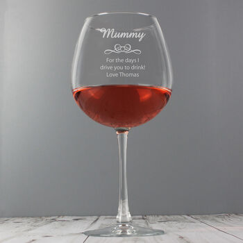 Decorative Bottle Of Wine Personalised Glass, 9 of 10