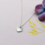 Sterling Silver 'Mummy' Engraved Heart Charm Necklace, thumbnail 1 of 7
