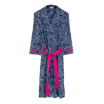Indian Cotton Starry Night Print Robe, 5 of 5