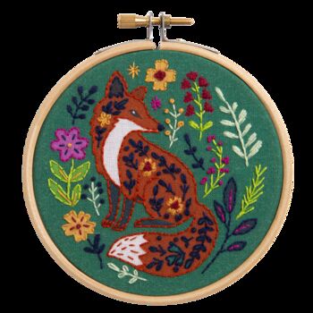 Folk Fox Mini Embroidery Kit, 3 of 3