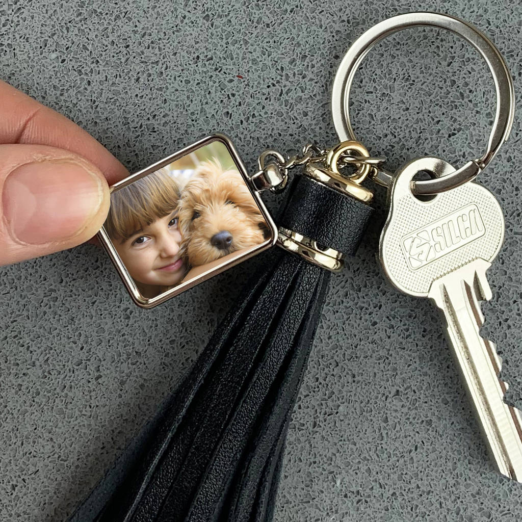Personalised Photo Tassel 'keyring' By A Piece Of
