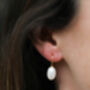 Gloucester Freshwater Pearl And Gold Plated Earrings, thumbnail 2 of 4
