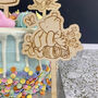 Personalised Pooh Bear Cake Toppers Set Of Five, thumbnail 2 of 6