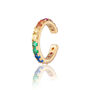 Gold Plated Rainbow Single Ear Cuff, thumbnail 1 of 4