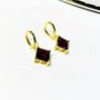 Amethyst Earrings Gold Earrings, thumbnail 3 of 3