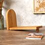 Personalised Solid Oak Freestanding Bookend Shelf, thumbnail 7 of 9