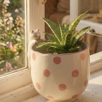 Peeking Cat Planter, 2 of 4