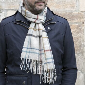 Merino Lambswool Check Scarf Collection, 6 of 12