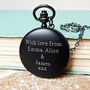 Pocket Watch With Personalised Engraved Message, thumbnail 1 of 3