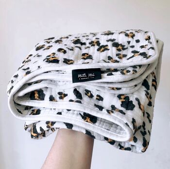 ‘The Blanket’ Leopard Print Baby Blanket, 3 of 7