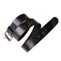 Lightning Bolt Mens Leather Jeans Belt With Optional Secret Message, thumbnail 3 of 3
