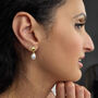 Gold Plated Natural Keshi Pearl Drop Modern Earrings, thumbnail 5 of 5