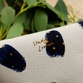 Personalised Dotty Recycled Leather Purse, 4 of 8