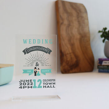Personalised Printed Wedding Alternative Card, 4 of 4