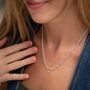 Sterling Silver Eternity Twist Charm Collector Necklace, thumbnail 1 of 5