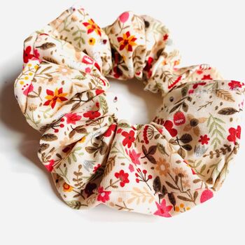 Beige Floral Hairband And Scrunchie Set, 3 of 4