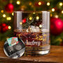 Christmas Reindeer Tumbler Glass With Chocolate Tree And Decoration Gift Boxed Set, thumbnail 1 of 8