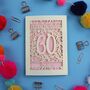 Personalised 60th Birthday Card Papercut Flower Design, thumbnail 4 of 7