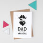 Retro Fathers Day Card Pirate Captain, thumbnail 4 of 6