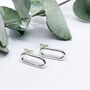 Silver Link Earrings, thumbnail 2 of 10