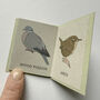 Tiny Book Of Garden Birds Handmade Mini Nature Book, thumbnail 9 of 10