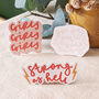 'Strong As Hell' Female Empowerment Sticker Set, thumbnail 1 of 5