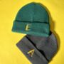 Junior Personalised Embroidered Beanie Hat, thumbnail 6 of 8