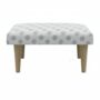 Hand Painted Upholstered Linen Square Footstool Polka Dot, thumbnail 11 of 12