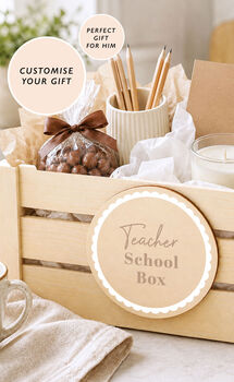 Teacher Thank You Hamper Gift Box School Box, 12 of 12