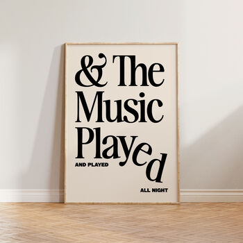 The Music Played Wall Art Print, 2 of 11