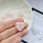 Rose Quartz Polished Heart For Love And Compassion, thumbnail 1 of 4