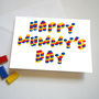 Mummy's Day Building Block Card, thumbnail 1 of 2