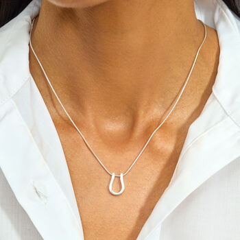 Horse Shoe Petal Pendant, 3 of 5
