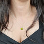 Sterling Silver Peridot August Birthstone Necklace, thumbnail 2 of 5